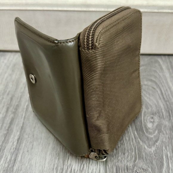 Gucci Bamboo Small Wallet Khaki Color Leather & Canvas Excellent Condition - Picture 8 of 16